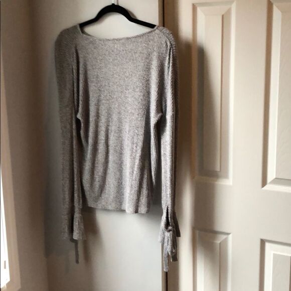 Lucky Brand comfy heather tie sleeve shirt - M - Picture 4 of 6